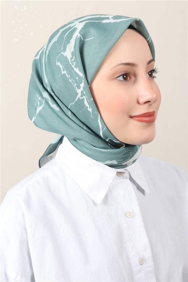 Lux Soft Pamuklu Eşarp 4040-163 Yeşil 