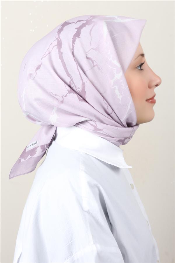 Lux Soft Pamuklu Eşarp 4040-165 Toz Pembe 