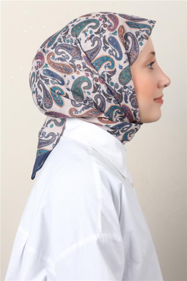 Lux Soft Pamuklu Eşarp 4040-177 Laci-Bej 