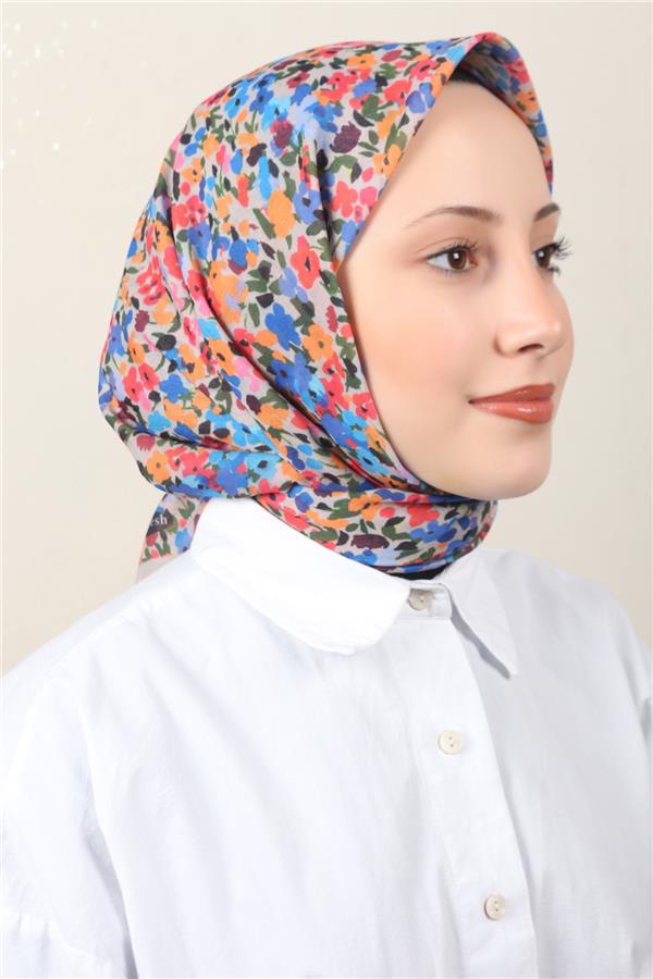 Lux Soft Pamuklu Eşarp 4040-196 Vizon 