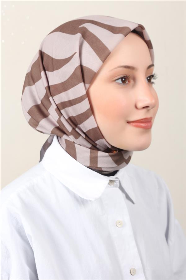Lux Soft Pamuklu Eşarp 4040-204 Haki 