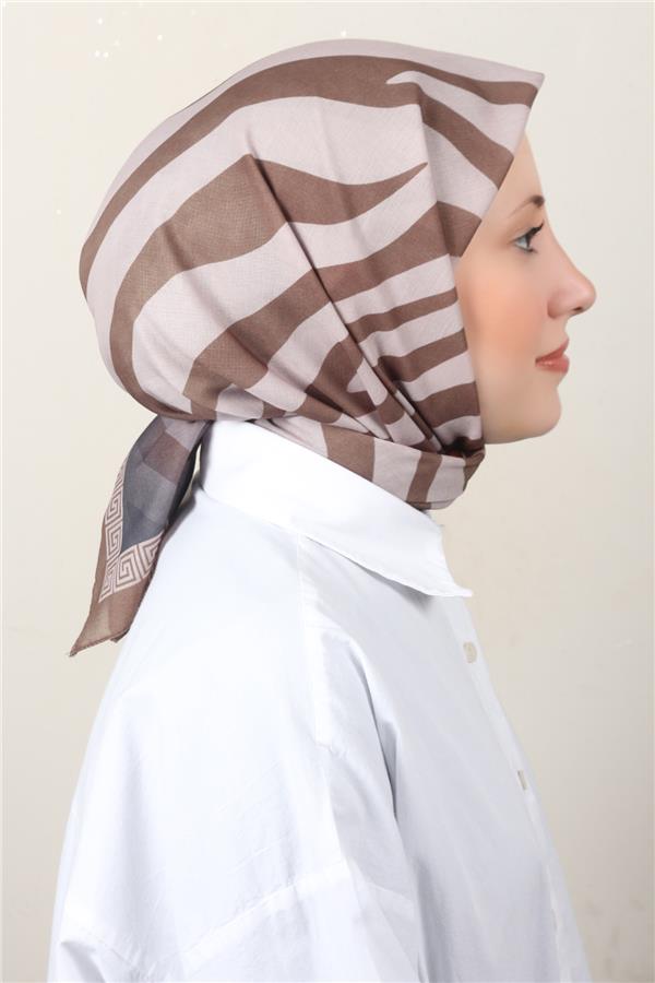 Lux Soft Pamuklu Eşarp 4040-204 Haki 