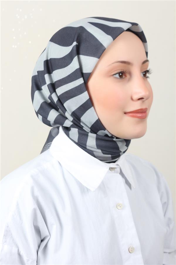 Lux Soft Pamuklu Eşarp 4040-206 Gri 