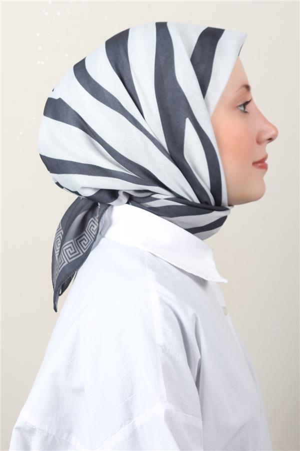 Lux Soft Pamuklu Eşarp 4040-207 Antrasit 