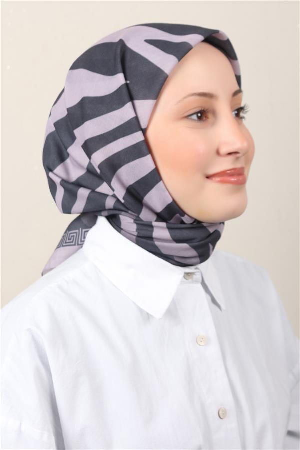 Lux Soft Pamuklu Eşarp 4040-214 Açık Lila 