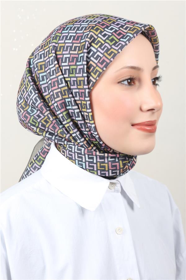 Lux Soft Pamuklu Eşarp 4040-218 Haki 