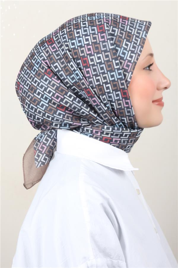 Lux Soft Pamuklu Eşarp 4040-220 Asker Yeşili 