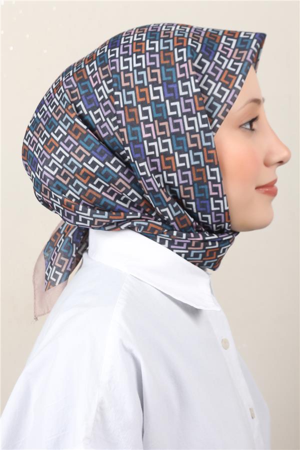 Lux Soft Pamuklu Eşarp 4040-227 Sütlü Kahve 