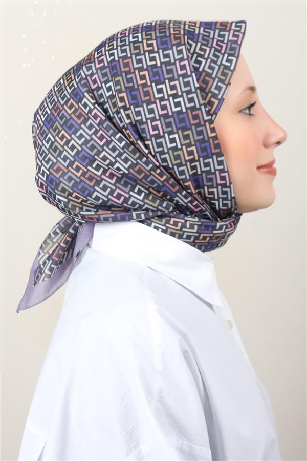 Lux Soft Pamuklu Eşarp 4040-230 Leylak 