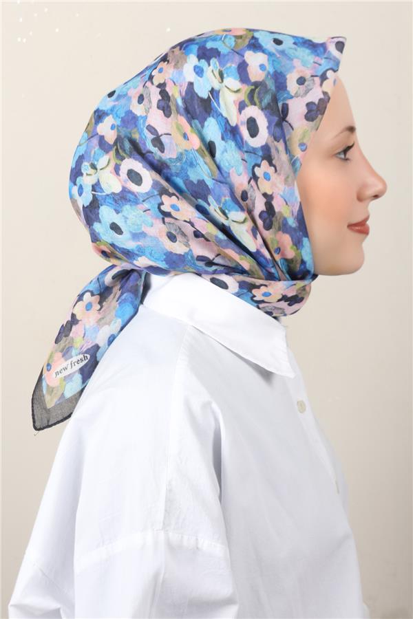 Lux Soft Pamuklu Eşarp 4040-235 Siyah 