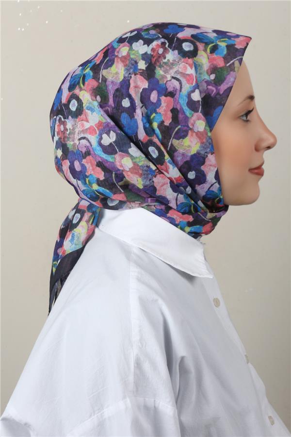 Lux Soft Pamuklu Eşarp 4040-237 Siyah 