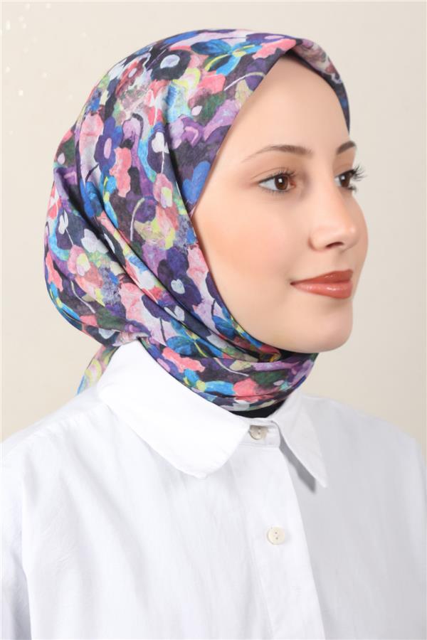 Lux Soft Pamuklu Eşarp 4040-237 Siyah 