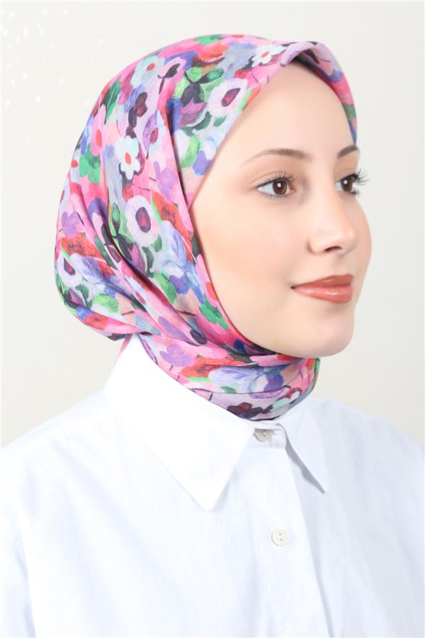 Lux Soft Pamuklu Eşarp 4040-238 Yeşil 