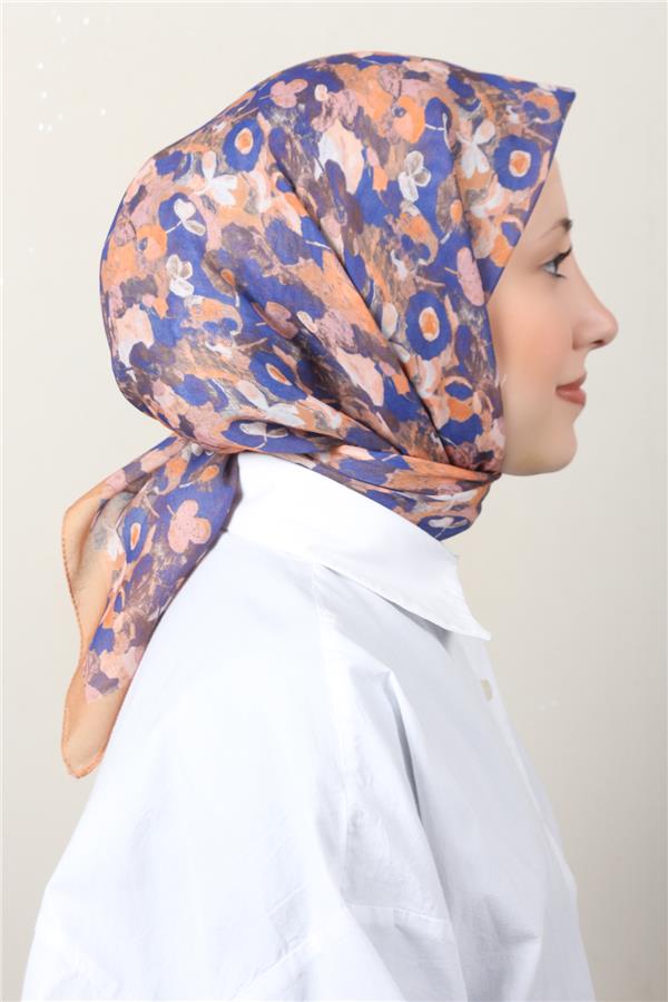 Lux Soft Pamuklu Eşarp 4040-239 Hardal 