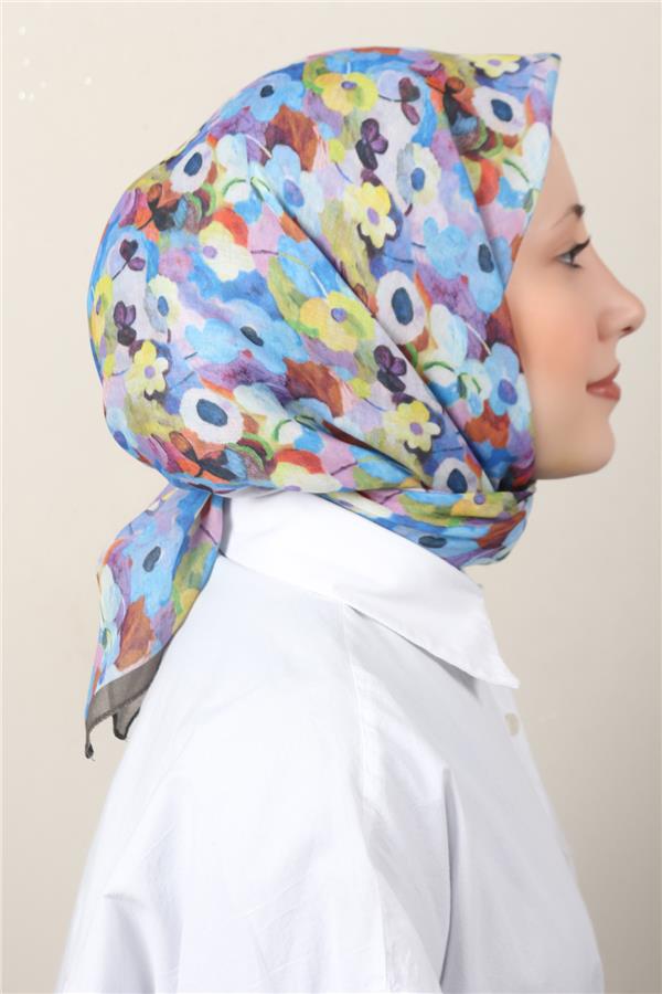 Lux Soft Pamuklu Eşarp 4040-242 Haki 