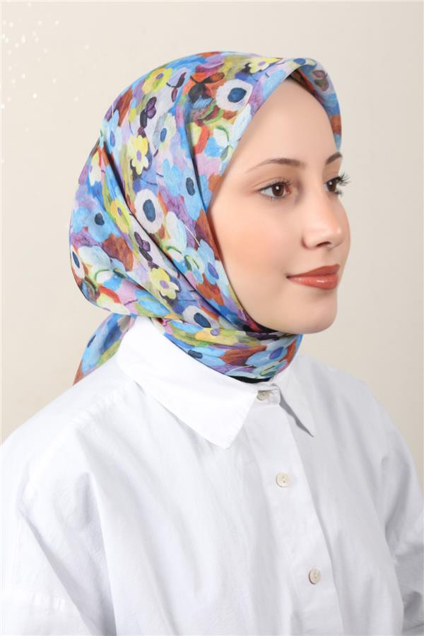 Lux Soft Pamuklu Eşarp 4040-242 Haki 