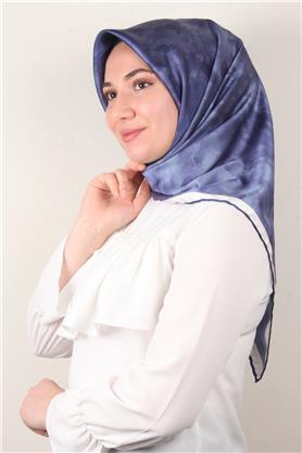 Luxer Eşarp 3622-14 Bulut Koyu İndigo