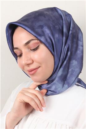 Luxer Eşarp 3622-14 Bulut Koyu İndigo