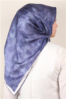 Luxer Eşarp 3622-14 Bulut Koyu İndigo