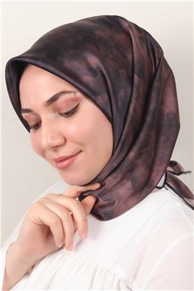 Luxer Eşarp 3622-7 Bulut Kahverengi