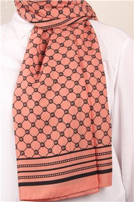 Medine Desenli Şal 2421-14 Şeftali