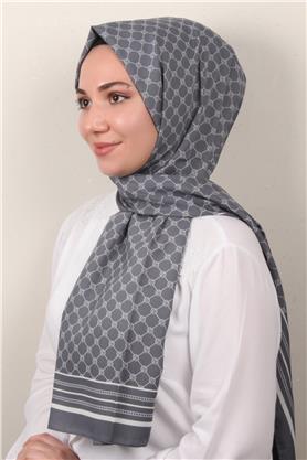Medine Desenli Şal 2421-15 Füme