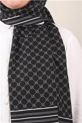 Medine Desenli Şal 2421-4 Siyah