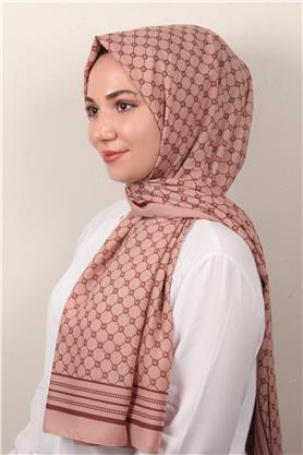 Medine Desenli Şal 2421-6 Pudra