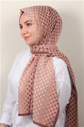 Medine Desenli Şal 2422-13 Pudra
