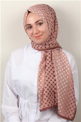 Medine Desenli Şal 2422-13 Pudra