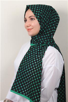 Medine Desenli Şal 2422-15 Benetton-Siyah