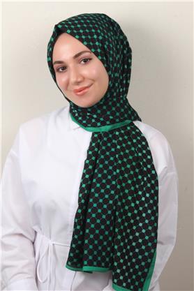 Medine Desenli Şal 2422-15 Benetton-Siyah