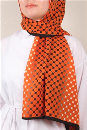 Medine Desenli Şal 2422-16 Kiremit