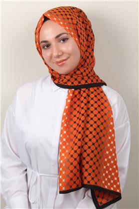 Medine Desenli Şal 2422-16 Kiremit