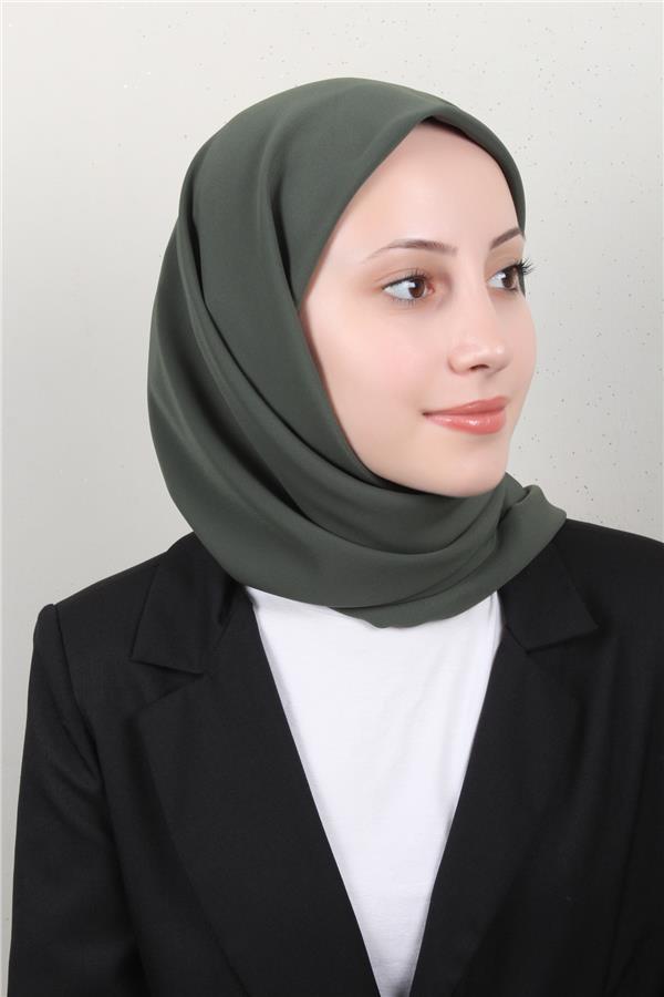 Medine İpeği Eşarp 1871-24 Yeşil