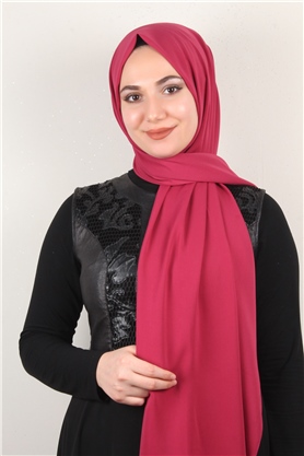 Medine İpeği Şal Lux 1363-23 Fuşya