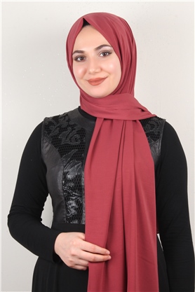 Medine İpeği Şal Lux 1363-24 Gül Kurusu