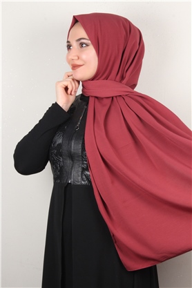 Medine İpeği Şal Lux 1363-24 Gül Kurusu