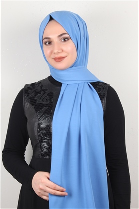 Medine İpeği Şal Lux 1363-27 Açık Mavi
