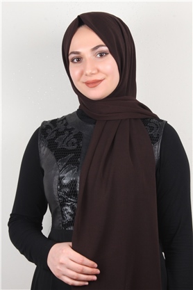 Medine İpeği Şal Lux 1363-29 Acı Kahve