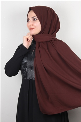 Medine İpeği Şal Lux 1363-31 Kahverengi