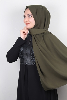 Medine İpeği Şal Lux 1363-32 Haki