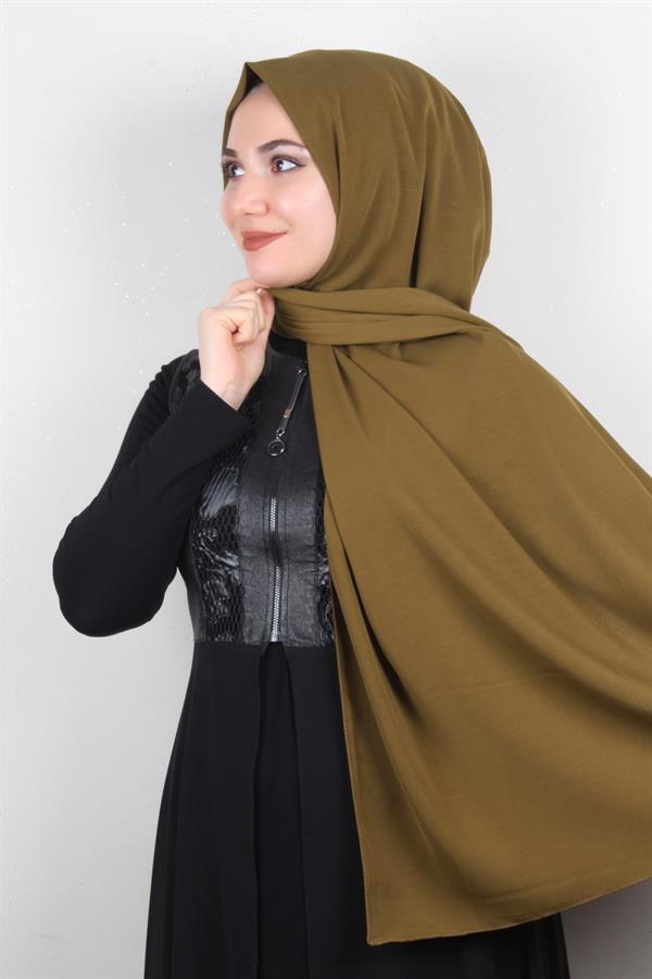 Medine İpeği Şal Lux 1363-34 Koyu Yağ Yeşili