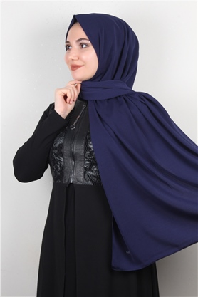 Medine İpeği Şal Lux 1363-37 Lacivert