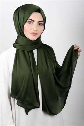 Mihrimah Şal 1377-10 Haki Yeşili