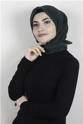 Mistik Pamuk Eşarp 4101-1 Zümrüt 