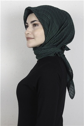 Mistik Pamuk Eşarp 4101-1 Zümrüt 