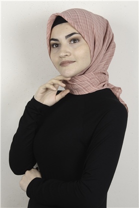 Mistik Pamuk Eşarp 4101-17 Toz Pembe