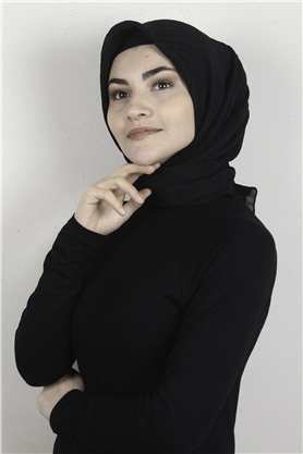 Mistik Pamuk Eşarp 4101-18 Siyah