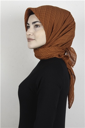 Mistik Pamuk Eşarp 4101-19 Turuncu